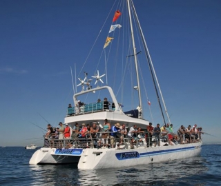  Fishing trip on a sailboat 
